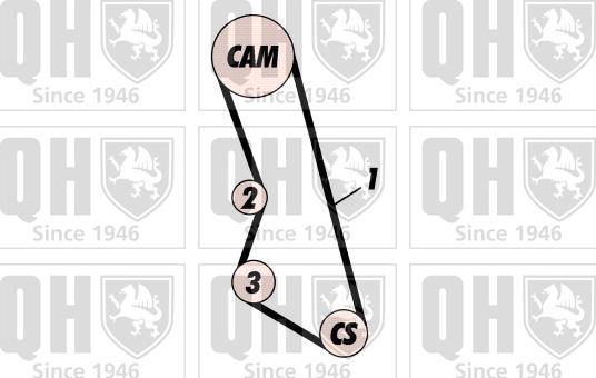 Quinton Hazell QBK324 - Kit cinghie dentate autozon.pro