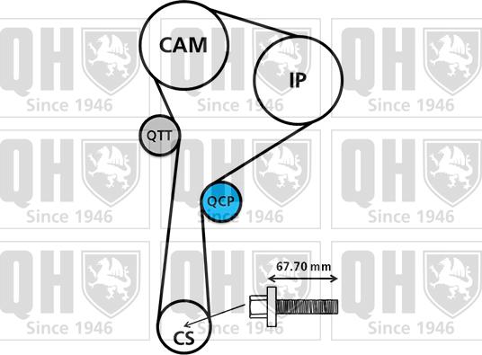 Quinton Hazell QBK764 - Kit cinghie dentate autozon.pro