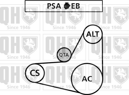 Quinton Hazell QBR61038 - Cinghia Poly-V autozon.pro