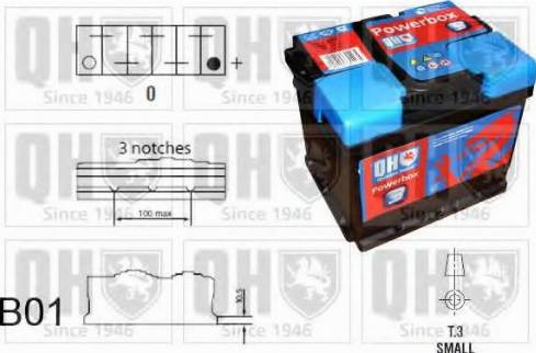 Quinton Hazell QBT054HD3 - Batteria avviamento autozon.pro