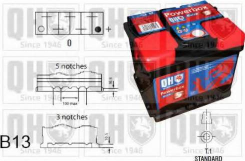 Quinton Hazell QBT0275 - Batteria avviamento autozon.pro