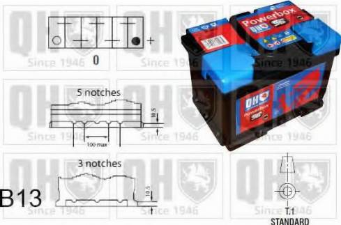 Quinton Hazell QBT096ECM - Batteria avviamento autozon.pro