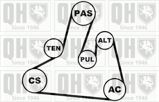 Quinton Hazell QDK67 - Kit Cinghie Poly-V autozon.pro