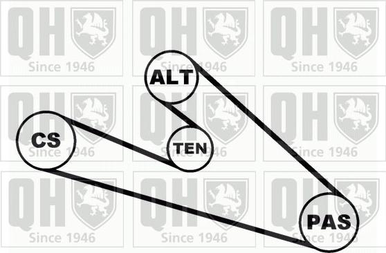 Quinton Hazell QDK14 - Kit Cinghie Poly-V autozon.pro