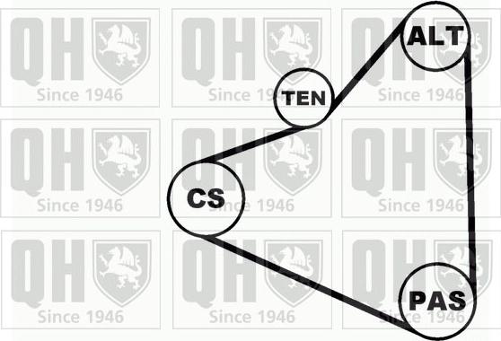 Quinton Hazell QDK34 - Kit Cinghie Poly-V autozon.pro
