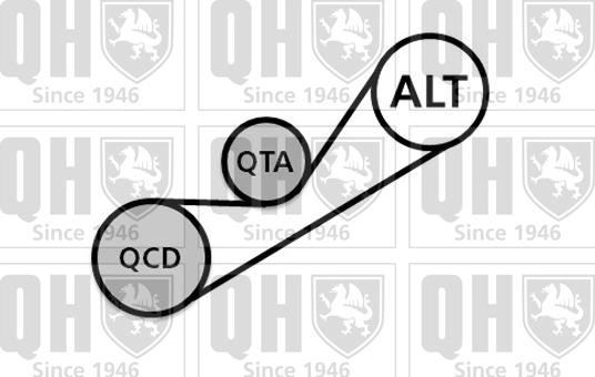 Quinton Hazell QDK86 - Kit Cinghie Poly-V autozon.pro