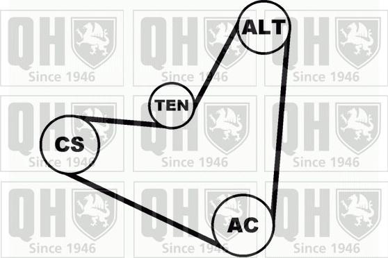 Quinton Hazell QDK21 - Kit Cinghie Poly-V autozon.pro