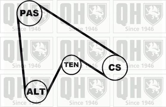 Quinton Hazell QDK27 - Kit Cinghie Poly-V autozon.pro
