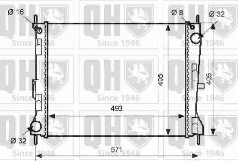 Quinton Hazell QER2492 - Radiatore, Raffreddamento motore autozon.pro