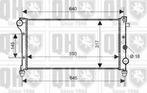 Quinton Hazell QER2149 - Radiatore, Raffreddamento motore autozon.pro