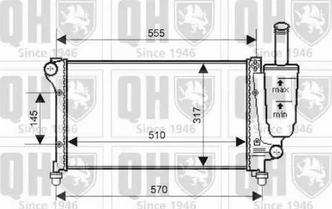 Quinton Hazell QER2148 - Radiatore, Raffreddamento motore autozon.pro