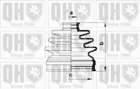 Quinton Hazell QJB985 - Cuffia, Semiasse autozon.pro