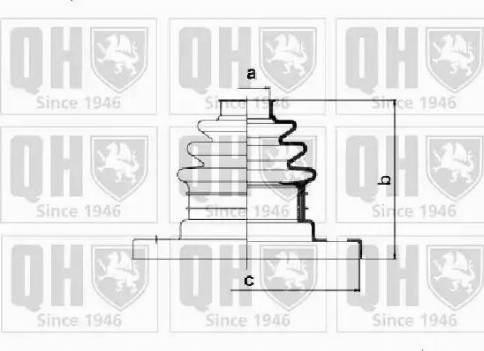 Quinton Hazell QJB937 - Cuffia, Semiasse autozon.pro