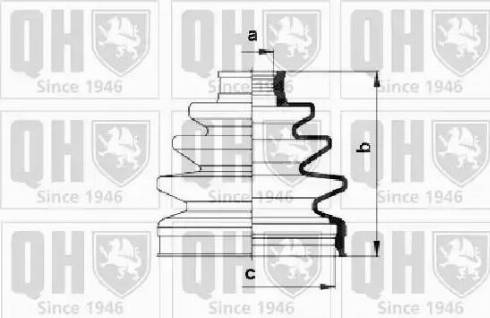 Quinton Hazell QJB974 - Cuffia, Semiasse autozon.pro