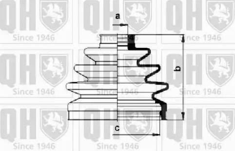 Quinton Hazell QJB494 - Cuffia, Semiasse autozon.pro