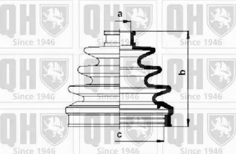 Quinton Hazell QJB495 - Cuffia, Semiasse autozon.pro