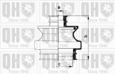 Quinton Hazell QJB460 - Cuffia, Semiasse autozon.pro