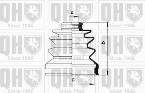 Quinton Hazell QJB475 - Cuffia, Semiasse autozon.pro