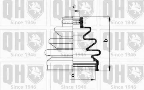 Quinton Hazell QJB477 - Cuffia, Semiasse autozon.pro