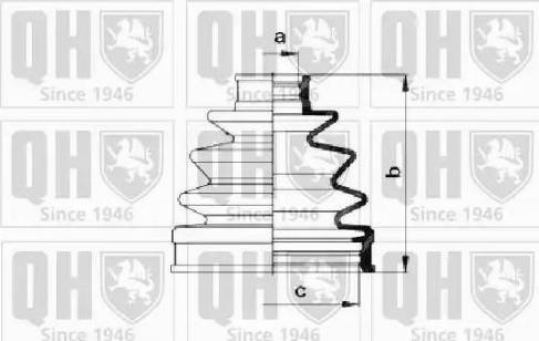 Quinton Hazell QJB558 - Cuffia, Semiasse autozon.pro