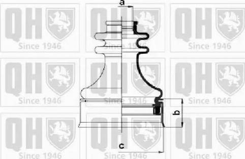 Quinton Hazell QJB568 - Cuffia, Semiasse autozon.pro