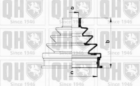 Quinton Hazell QJB571 - Cuffia, Semiasse autozon.pro