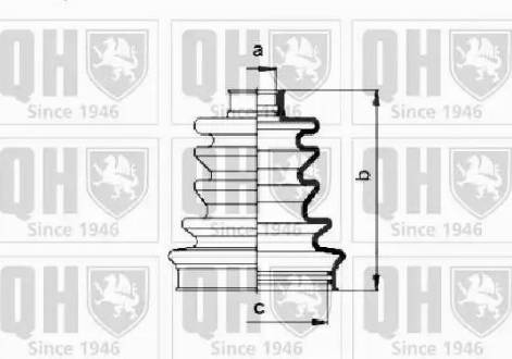 Quinton Hazell QJB683 - Cuffia, Semiasse autozon.pro