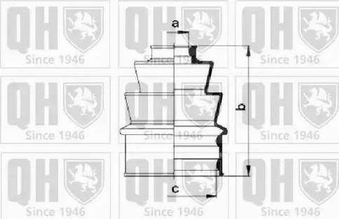 Quinton Hazell QJB155 - Cuffia, Semiasse autozon.pro