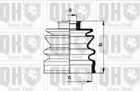 Quinton Hazell QJB151 - Cuffia, Semiasse autozon.pro