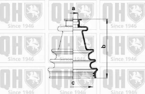 Quinton Hazell QJB109 - Cuffia, Semiasse autozon.pro