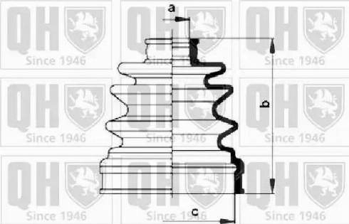 Quinton Hazell QJB1019 - Cuffia, Semiasse autozon.pro