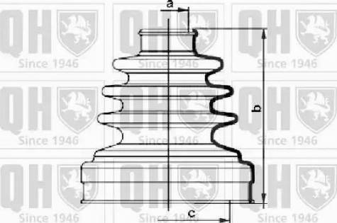 Quinton Hazell QJB1016 - Cuffia, Semiasse autozon.pro