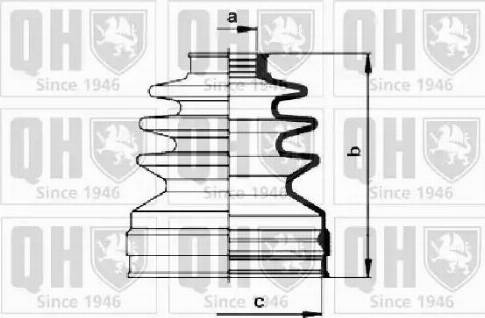 Quinton Hazell QJB1024 - Cuffia, Semiasse autozon.pro