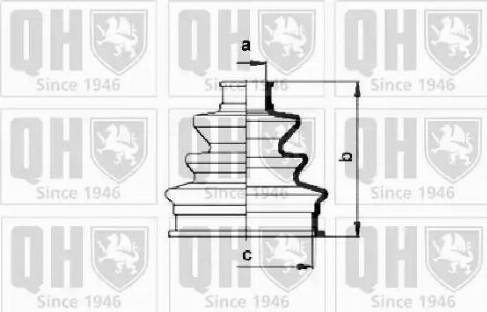 Quinton Hazell QJB119 - Cuffia, Semiasse autozon.pro