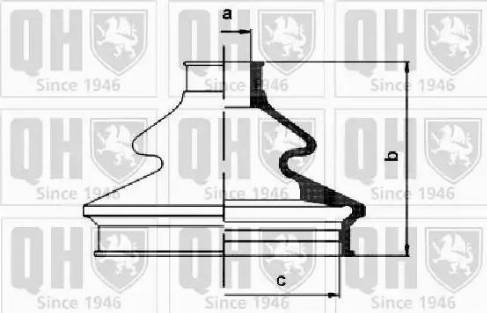 Quinton Hazell QJB1158 - Cuffia, Semiasse autozon.pro