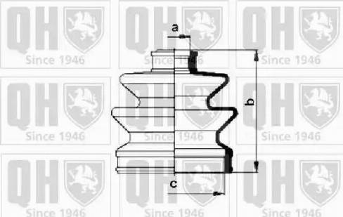 Quinton Hazell QJB115 - Cuffia, Semiasse autozon.pro