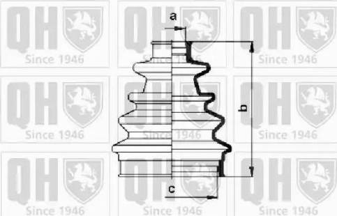 Quinton Hazell QJB130 - Cuffia, Semiasse autozon.pro