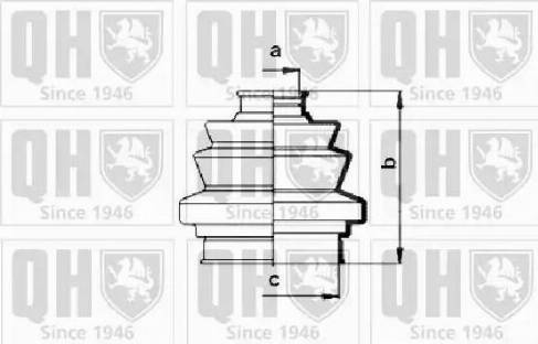 Quinton Hazell QJB122 - Cuffia, Semiasse autozon.pro