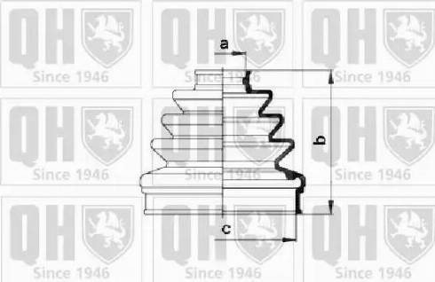 Quinton Hazell QJB824 - Cuffia, Semiasse autozon.pro