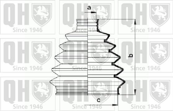 Quinton Hazell QJB873 - Cuffia, Semiasse autozon.pro