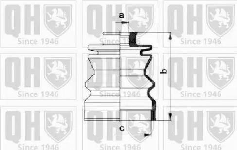 Quinton Hazell QJB361 - Cuffia, Semiasse autozon.pro