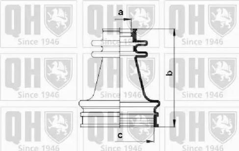 Quinton Hazell QJB256 - Cuffia, Semiasse autozon.pro