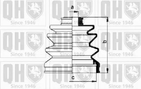 Quinton Hazell QJB268 - Cuffia, Semiasse autozon.pro