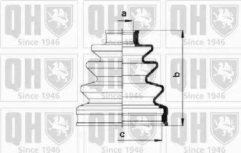 Quinton Hazell QJB275 - Cuffia, Semiasse autozon.pro