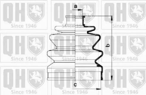 Quinton Hazell QJB765 - Cuffia, Semiasse autozon.pro