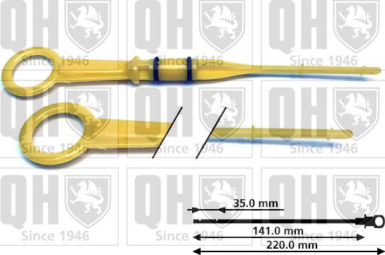 Quinton Hazell QOD145 - Asta controllo livello olio autozon.pro