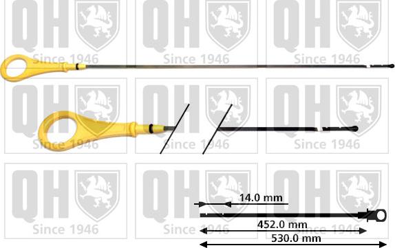 Quinton Hazell QOD140 - Asta controllo livello olio autozon.pro