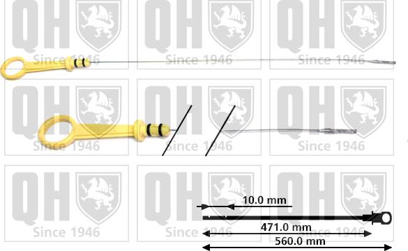Quinton Hazell QOD143 - Asta controllo livello olio autozon.pro