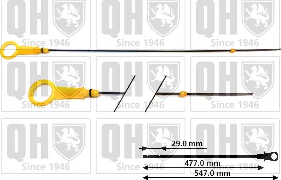 Quinton Hazell QOD147 - Asta controllo livello olio autozon.pro