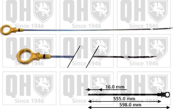 Quinton Hazell QOD159 - Asta controllo livello olio autozon.pro